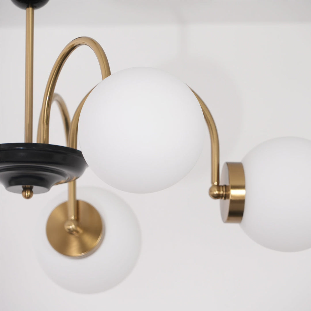 Lampadario Bracci Curvi Ombrelloni Sferici Stile moderno Retro sala da pranzo | Cielum