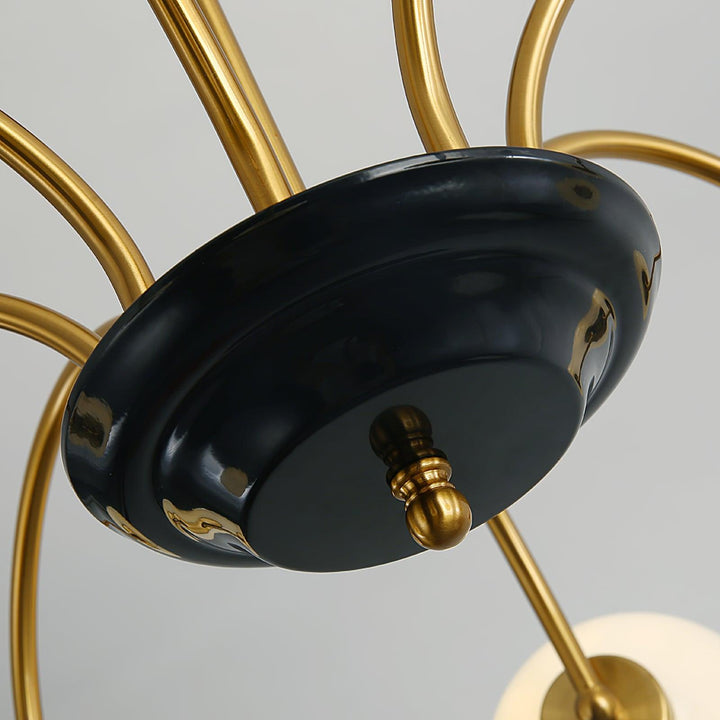Lampadario Bracci Curvi Ombrelloni Sferici Stile moderno Retro sala da pranzo | Cielum