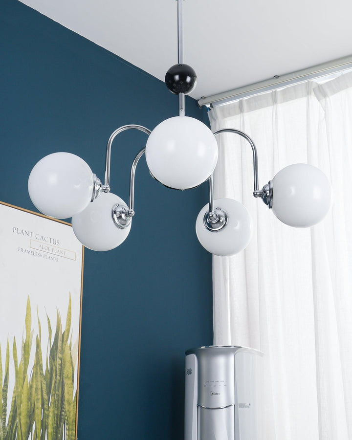 Lampadario Bracci Curvi Ombrelloni Sferici Stile moderno Retro sala da pranzo | Cielum