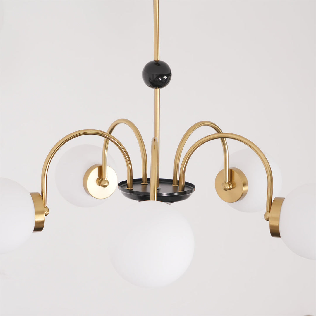 Lampadario Bracci Curvi Ombrelloni Sferici Stile moderno Retro sala da pranzo | Cielum
