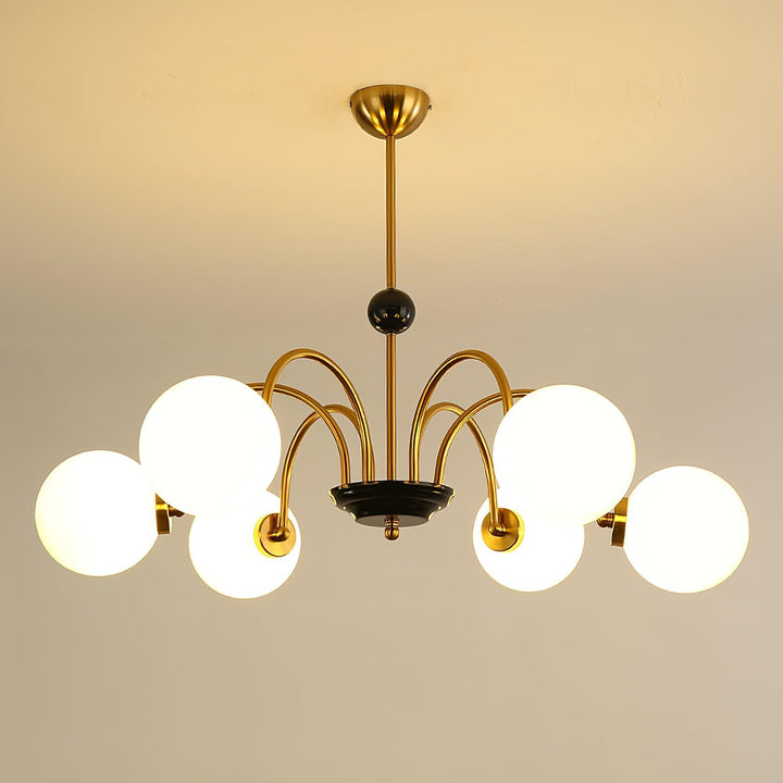 Lampadario Bracci Curvi Ombrelloni Sferici Stile moderno Retro sala da pranzo | Cielum