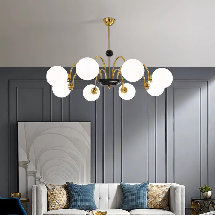 Lampadario Bracci Curvi Ombrelloni Sferici Stile moderno Retro sala da pranzo | Cielum