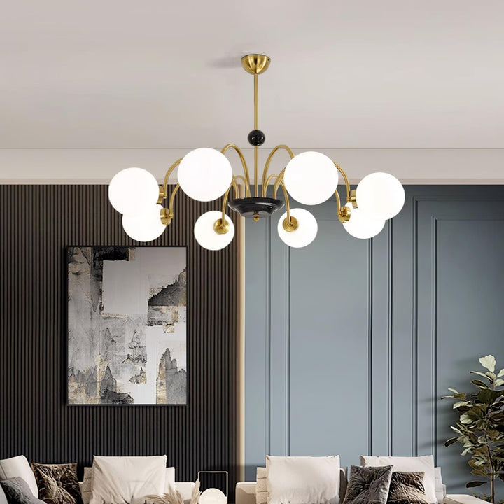Lampadario Bracci Curvi Ombrelloni Sferici Stile moderno Retro sala da pranzo | Cielum