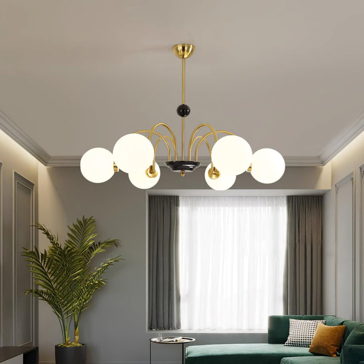 Lampadario Bracci Curvi Ombrelloni Sferici Stile moderno Retro sala da pranzo | Cielum