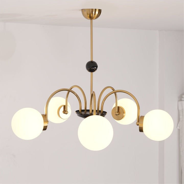 Lampadario Bracci Curvi Ombrelloni Sferici Stile moderno Retro sala da pranzo | Cielum