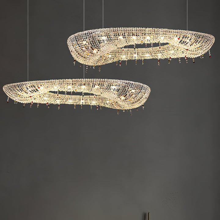 Bior lampada a sospensione in cristallo decorato