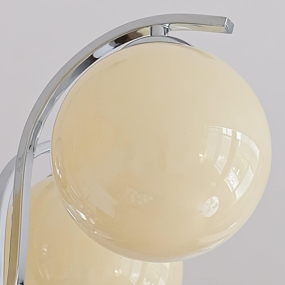 Eiroaria lampadario in vetro cromato Modo Deco elegante