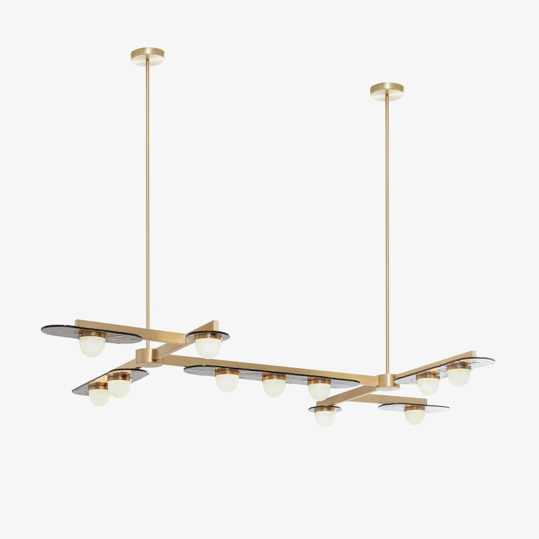 Solerelle lampadario LED lineare con Struttura in Oro
