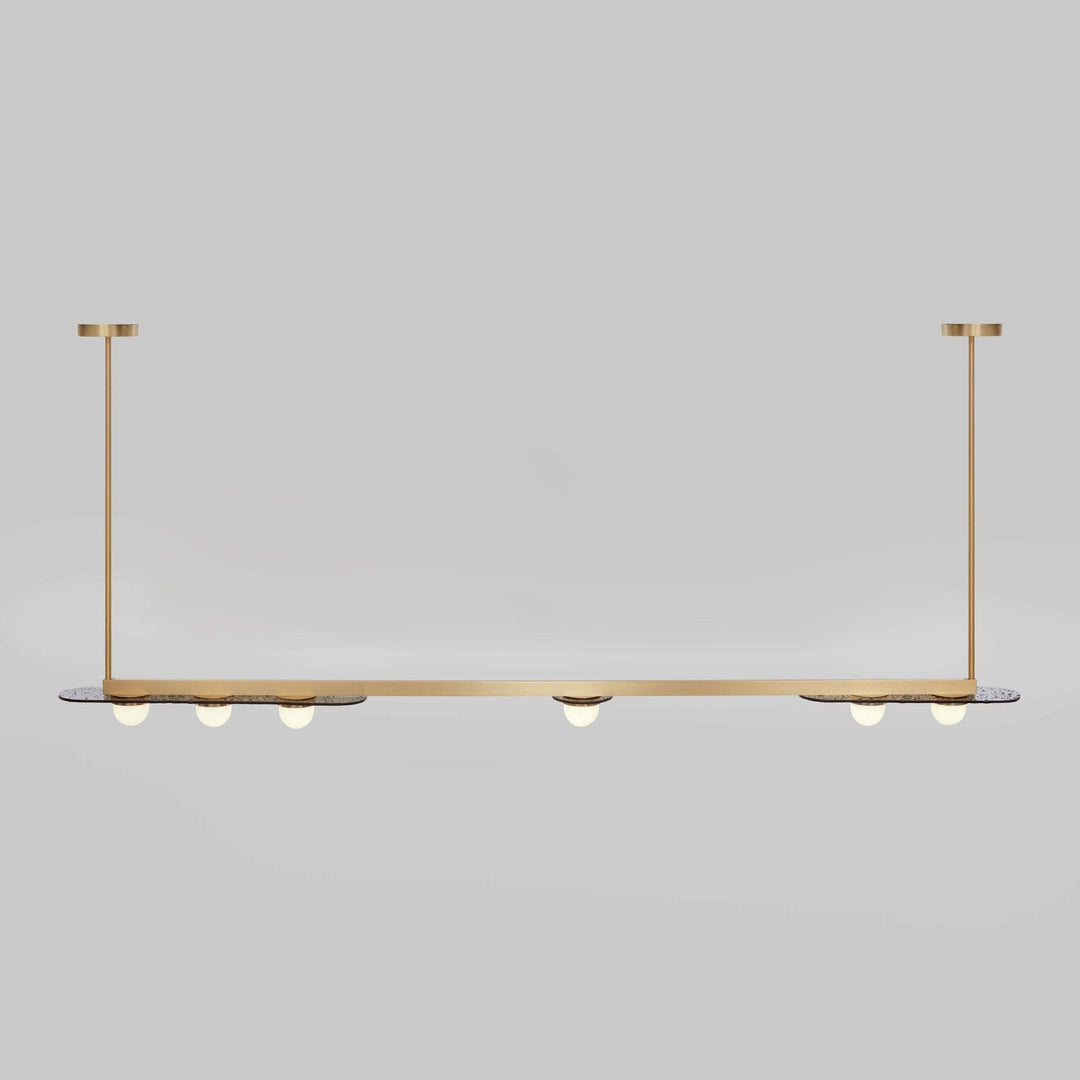Solerelle lampadario LED lineare con Struttura in Oro