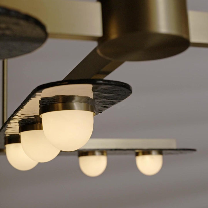 Solerelle lampadario LED lineare con Struttura in Oro