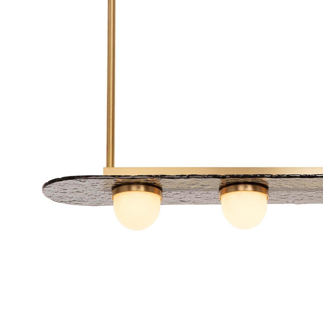 Solerelle lampadario LED lineare con Struttura in Oro