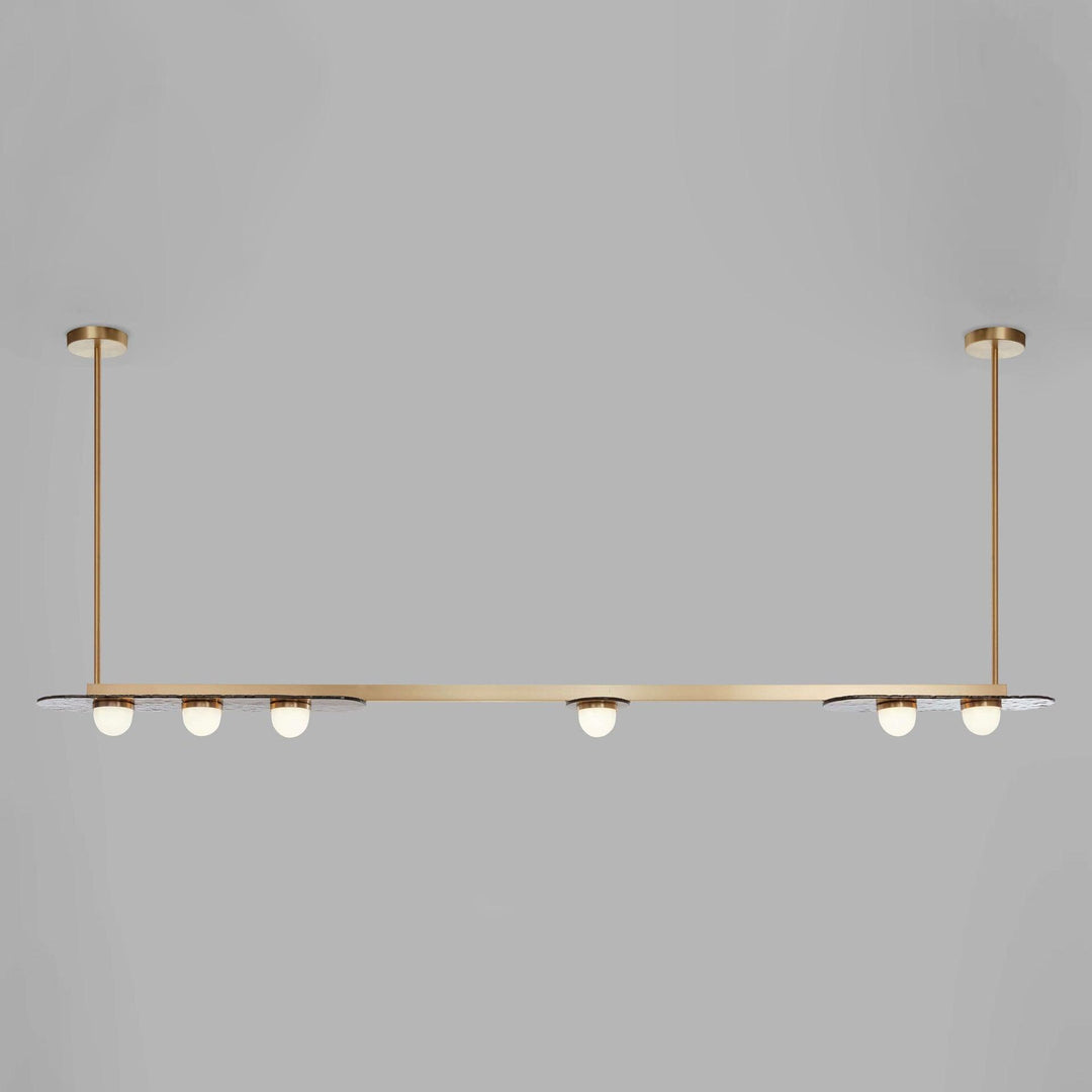 Solerelle lampadario LED lineare con Struttura in Oro