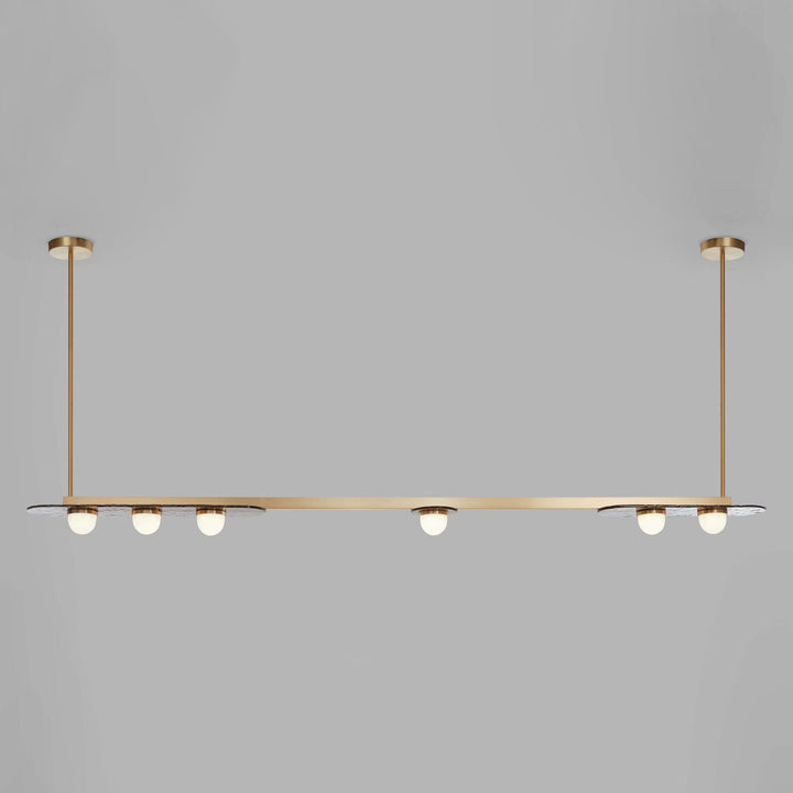 Solerelle lampadario LED lineare con Struttura in Oro