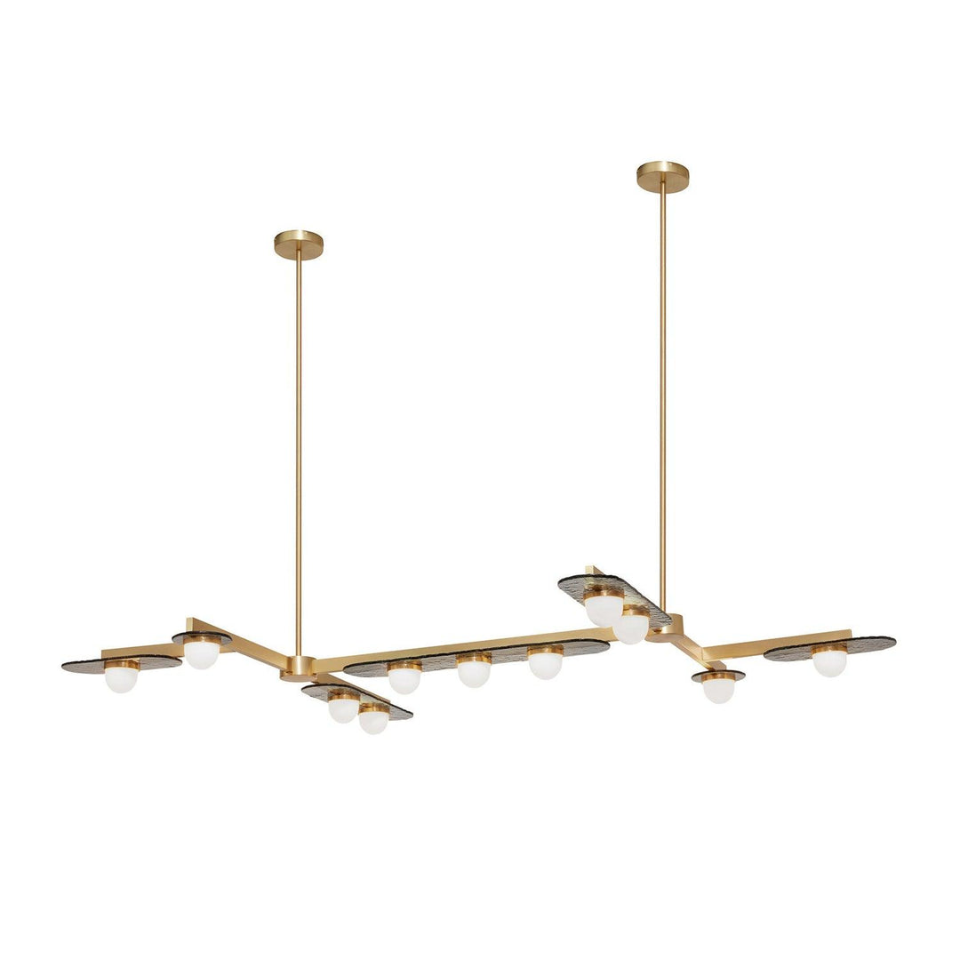 Solerelle lampadario LED lineare con Struttura in Oro