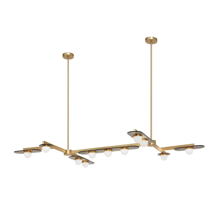 Solerelle lampadario LED lineare con Struttura in Oro