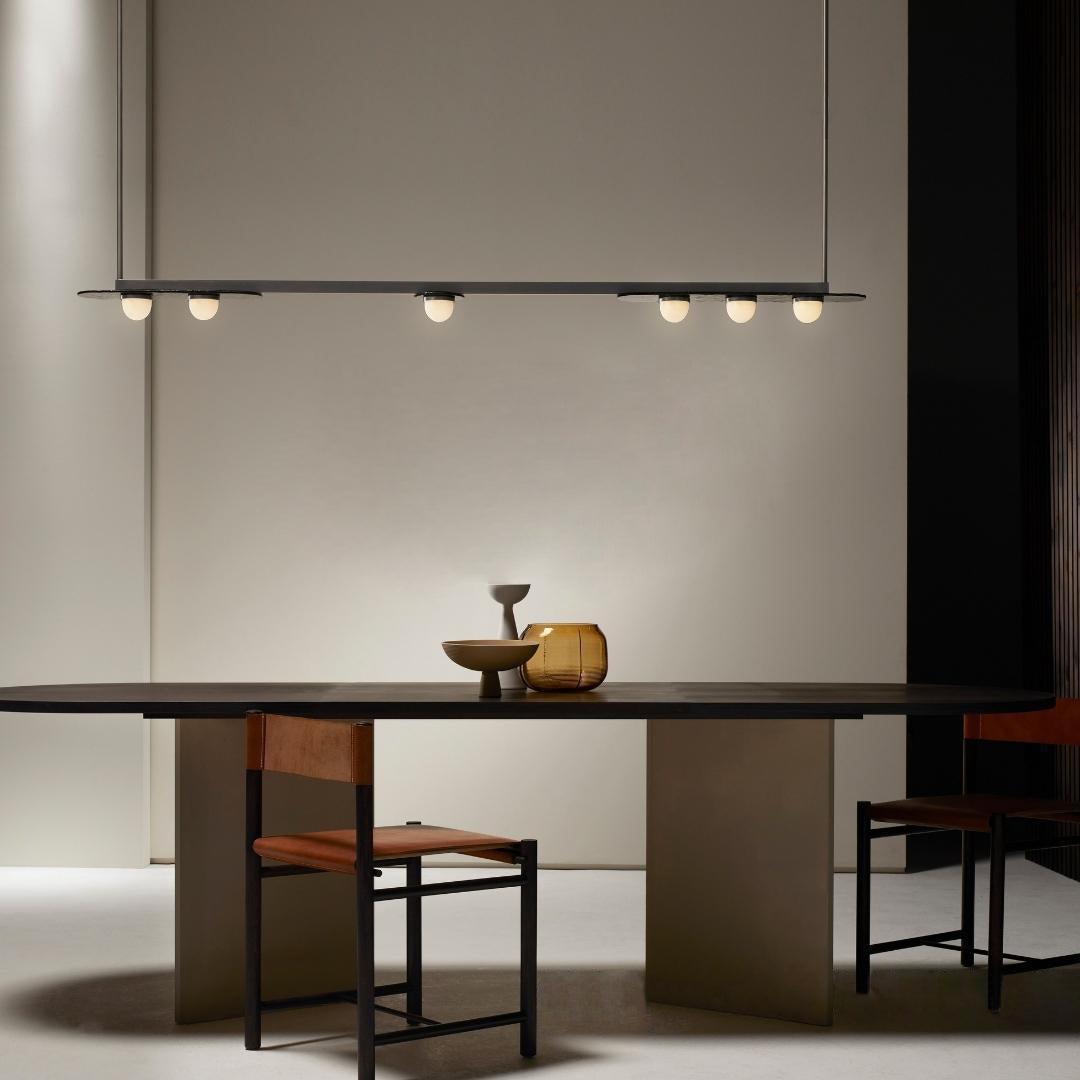 Solerelle lampadario LED lineare con Struttura in Oro