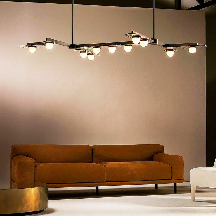 Solerelle lampadario LED lineare con Struttura in Oro