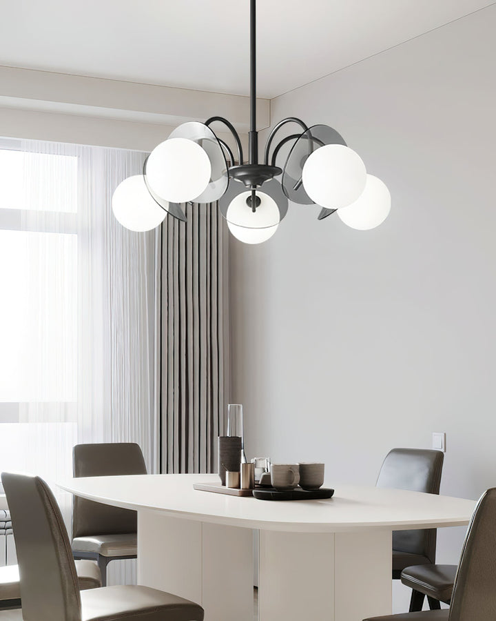 Seliselle lampadario sfera Braccio Scultoreo