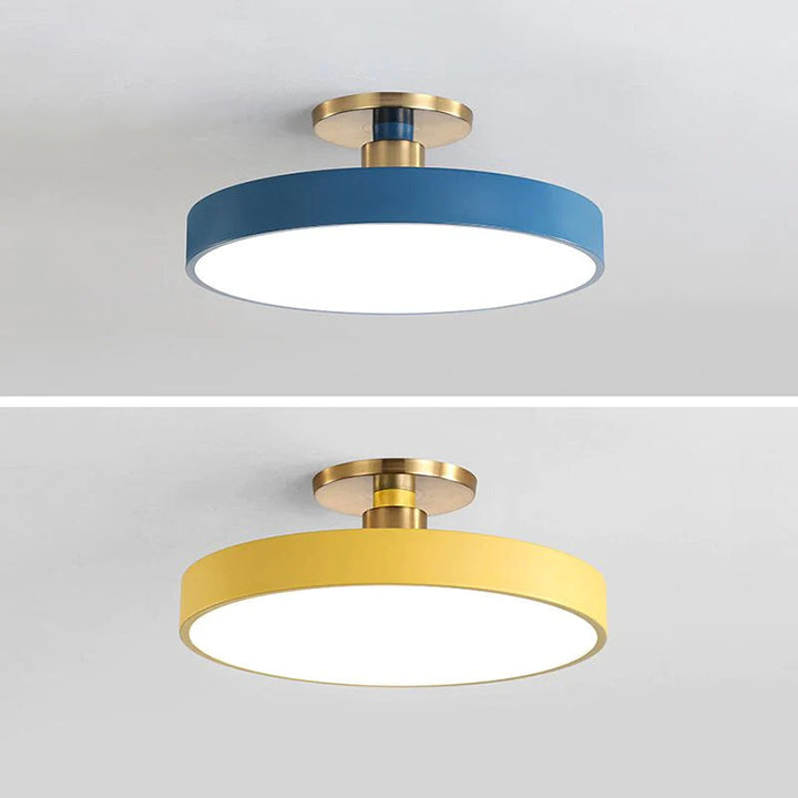 Valentina Nordico Minimalista Rotondo Plafoniere Metallo Acrilico Cucina
