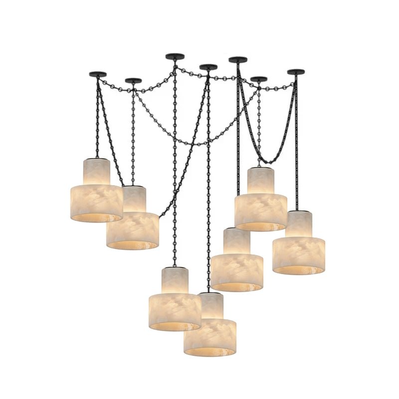 Leocadie lampada a sospensione Multi-Tier a Catena cilindrico