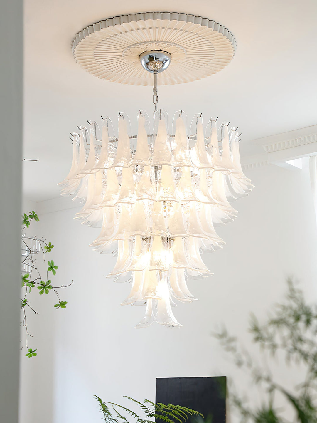 Celiian lampadario petali in vetro di Murano vintage