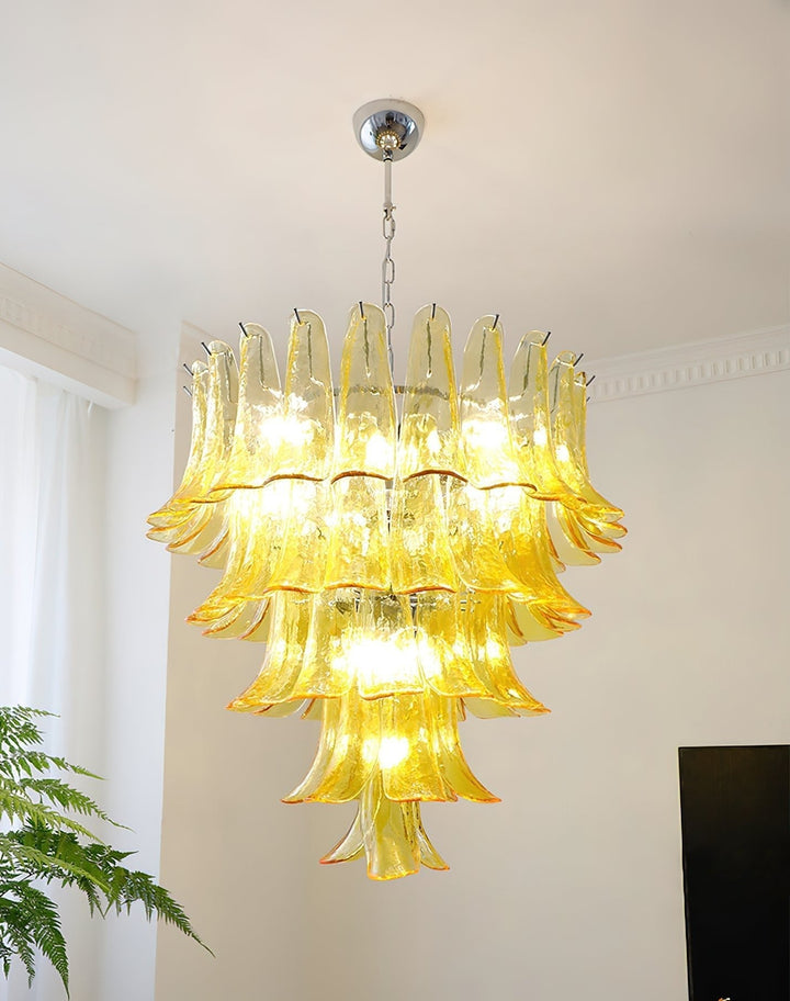 Celiian lampadario petali in vetro di Murano vintage
