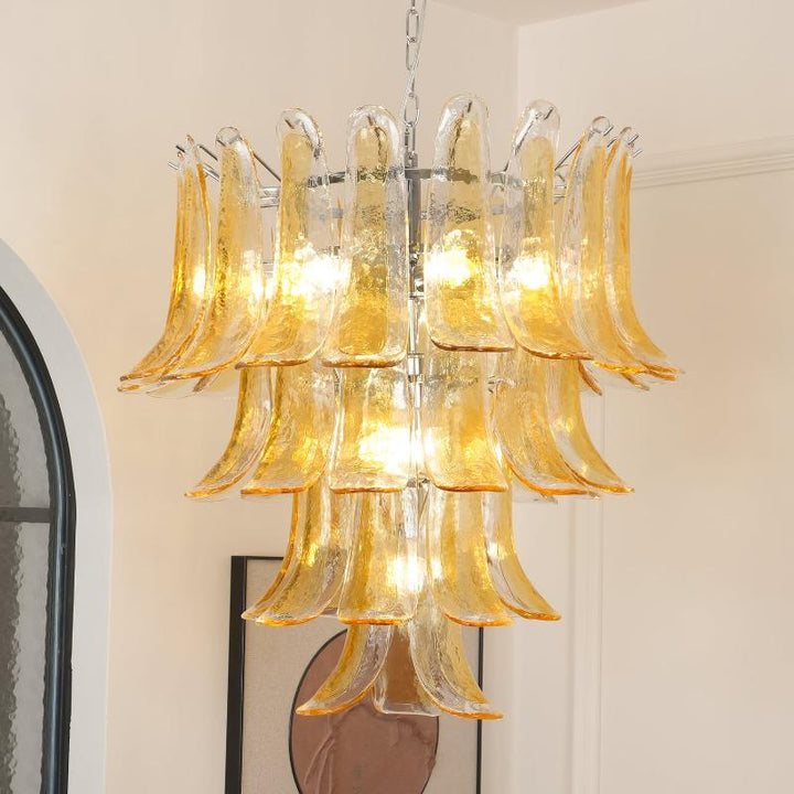 Celiian lampadario petali in vetro di Murano vintage