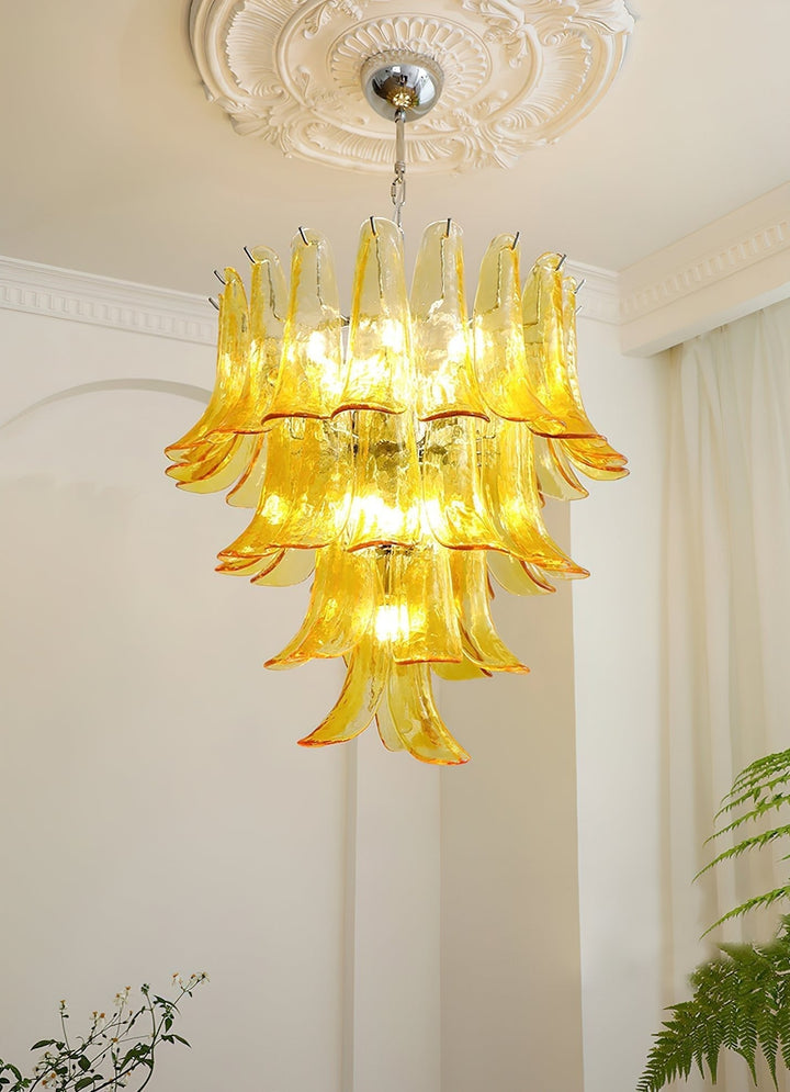 Celiian lampadario petali in vetro di Murano vintage