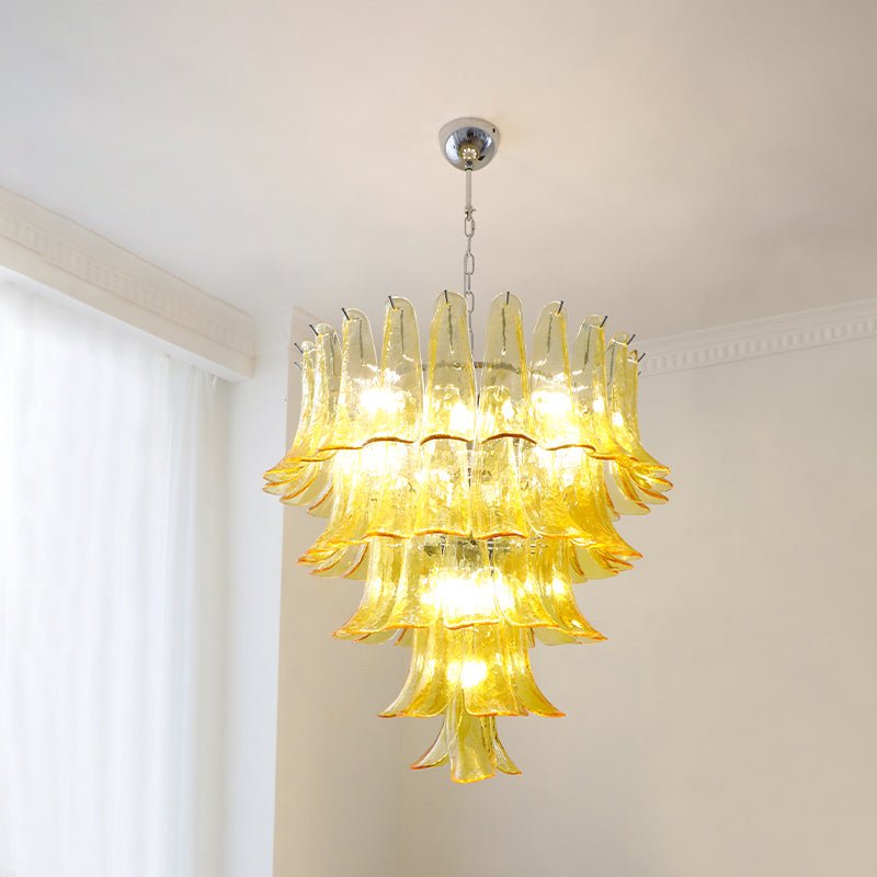 Celiian lampadario petali in vetro di Murano vintage