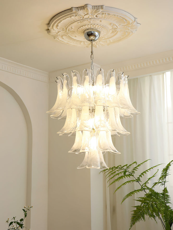 Celiian lampadario petali in vetro di Murano vintage