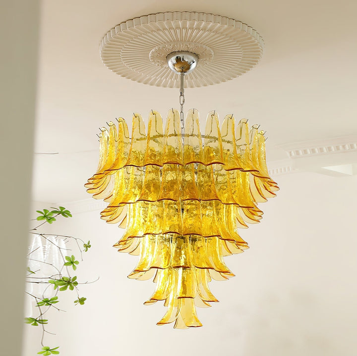 Celiian lampadario petali in vetro di Murano vintage
