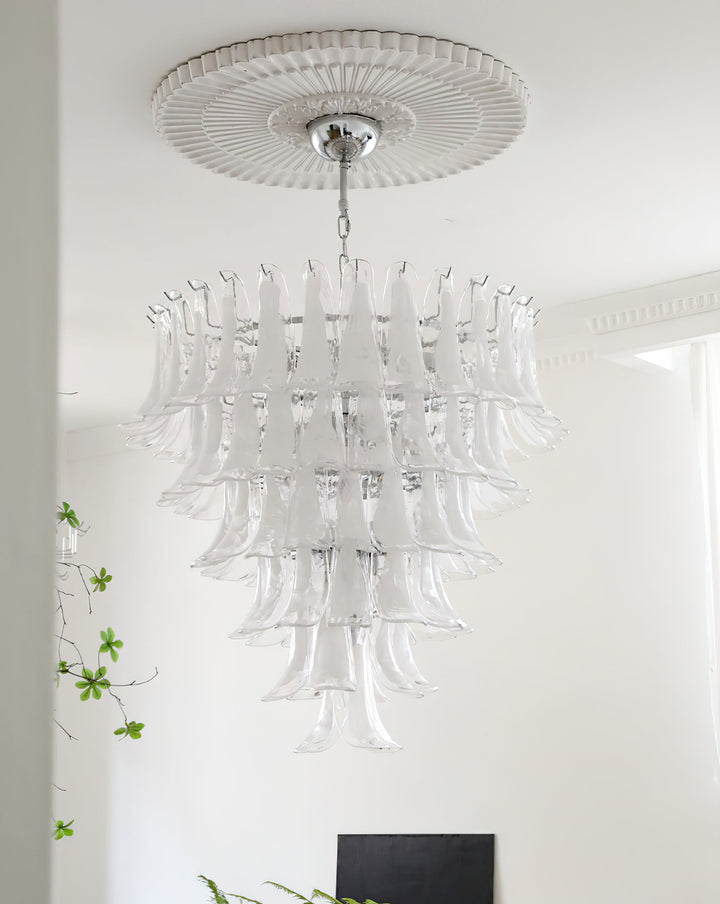 Celiian lampadario petali in vetro di Murano vintage