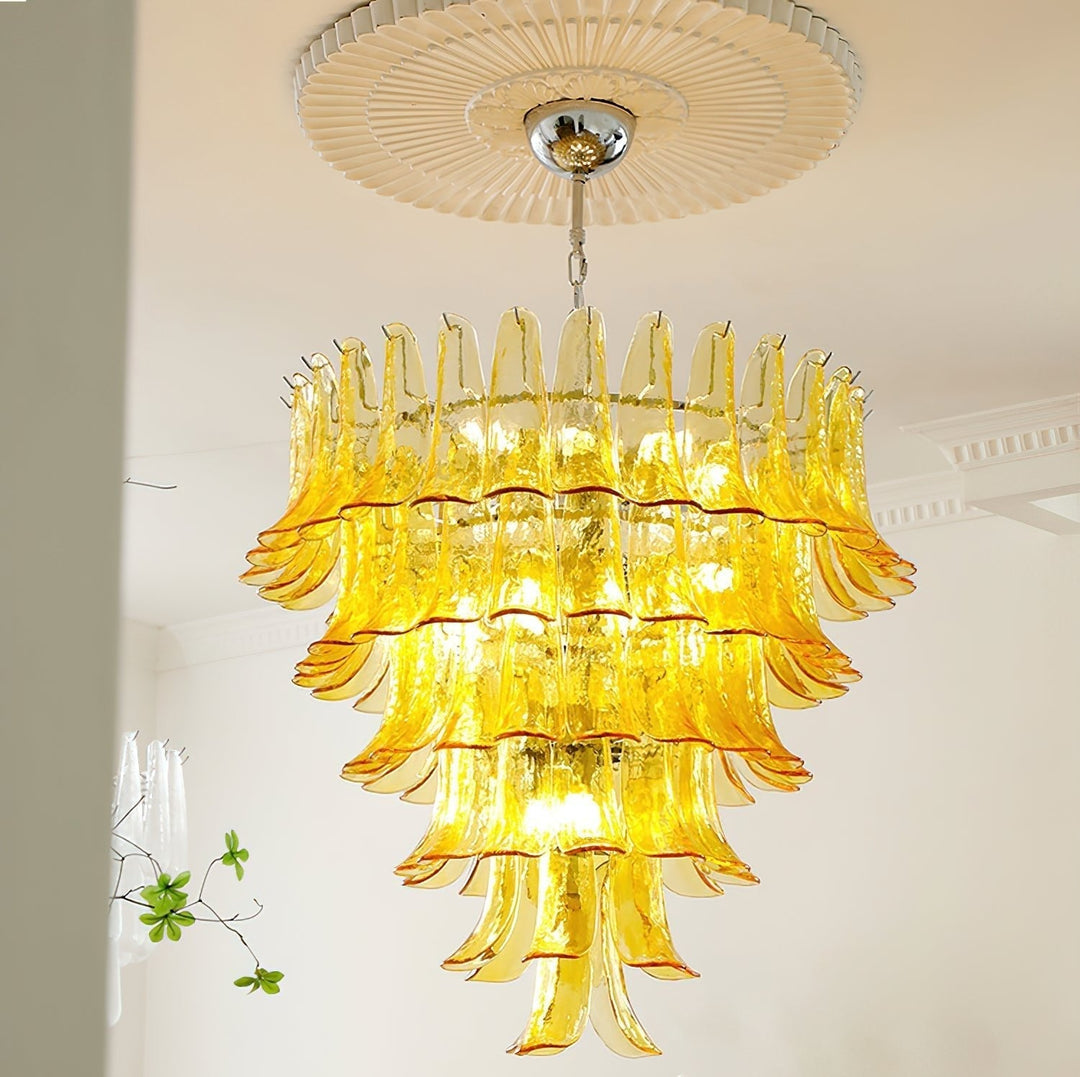 Celiian lampadario petali in vetro di Murano vintage