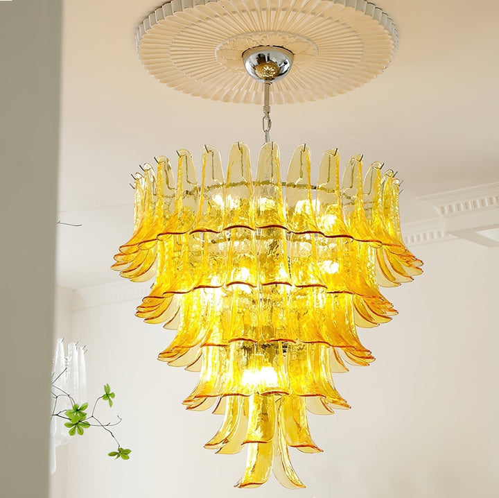 Celiian lampadario petali in vetro di Murano vintage