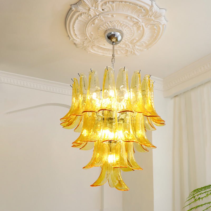 Celiian lampadario petali in vetro di Murano vintage