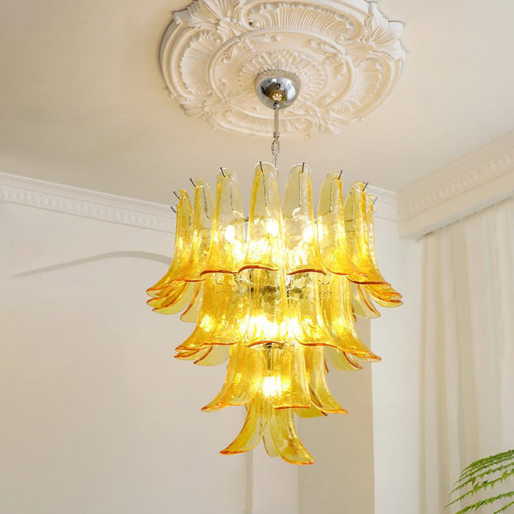 Celiian lampadario petali in vetro di Murano vintage