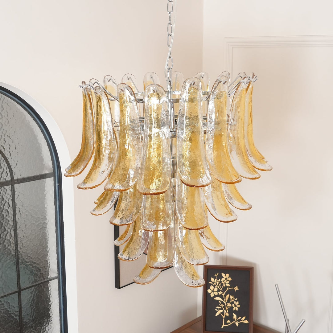 Celiian lampadario petali in vetro di Murano vintage