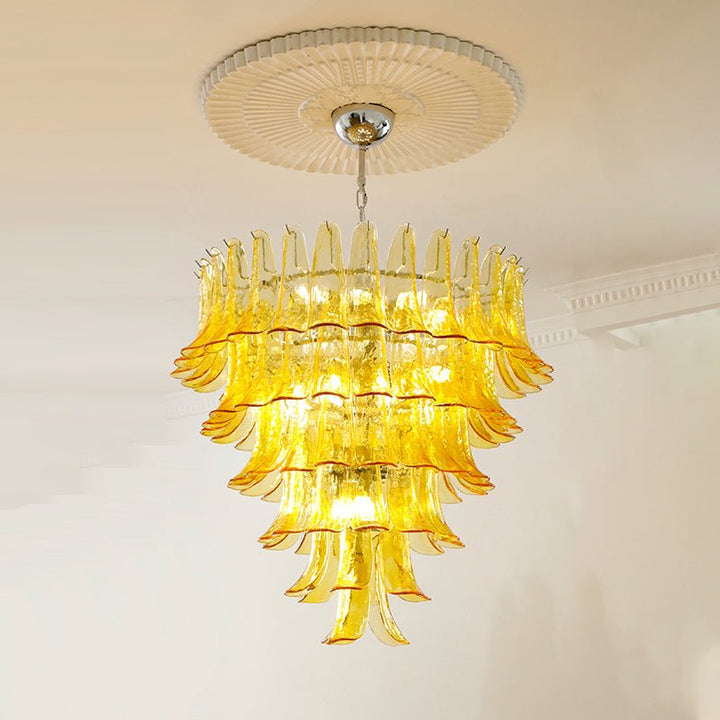 Celiian lampadario petali in vetro di Murano vintage