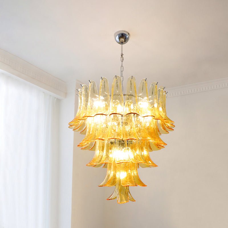 Celiian lampadario petali in vetro di Murano vintage