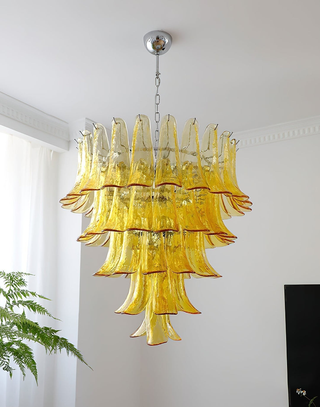 Celiian lampadario petali in vetro di Murano vintage