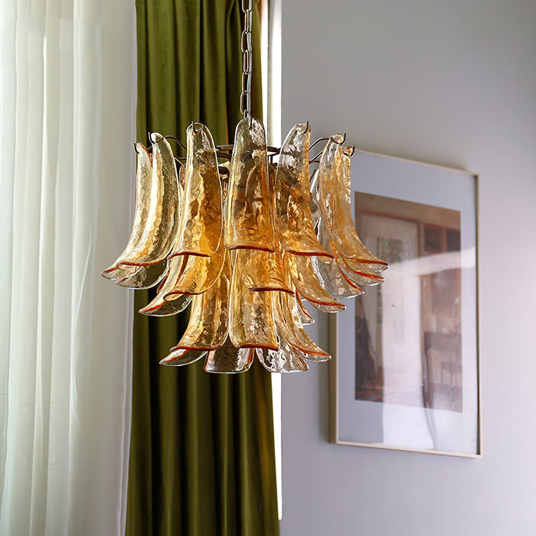 Celiian lampadario petali in vetro di Murano vintage