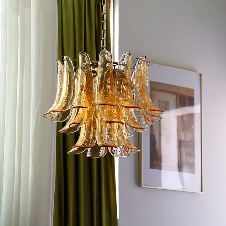 Celiian lampadario petali in vetro di Murano vintage