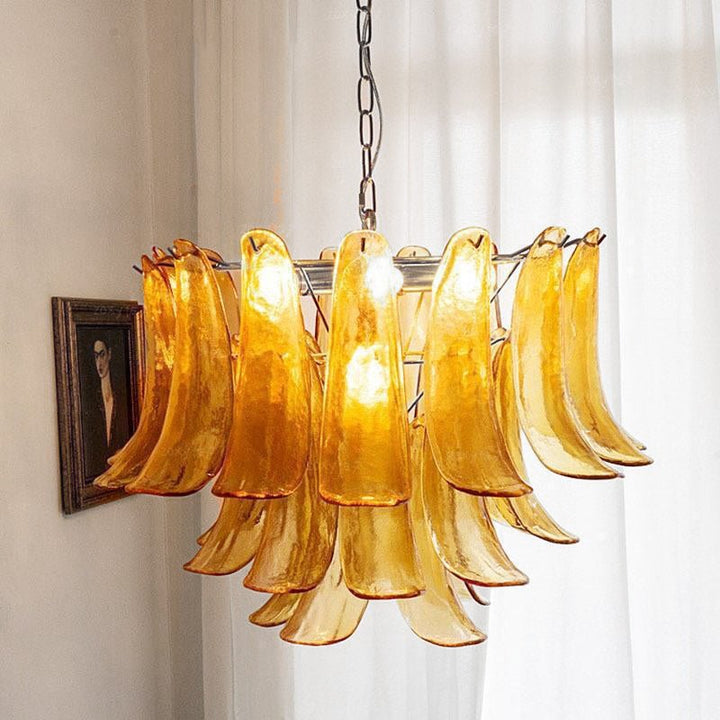 Celiian lampadario petali in vetro di Murano vintage