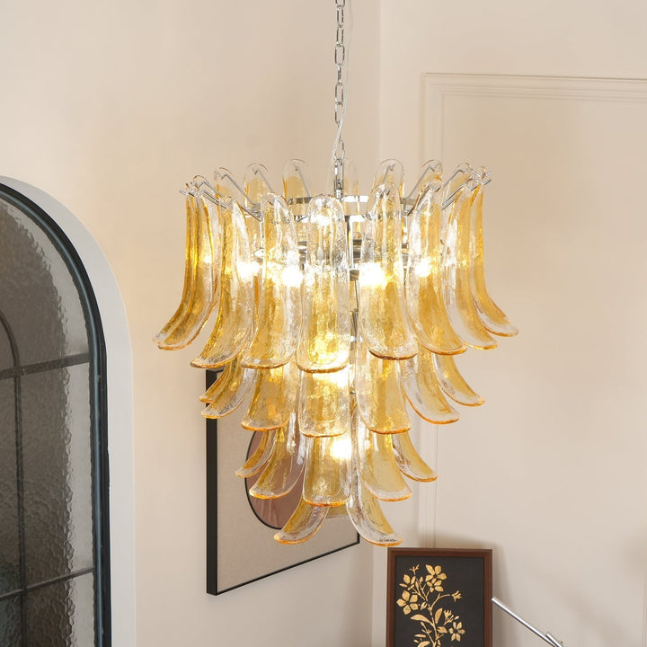 Celiian lampadario petali in vetro di Murano vintage