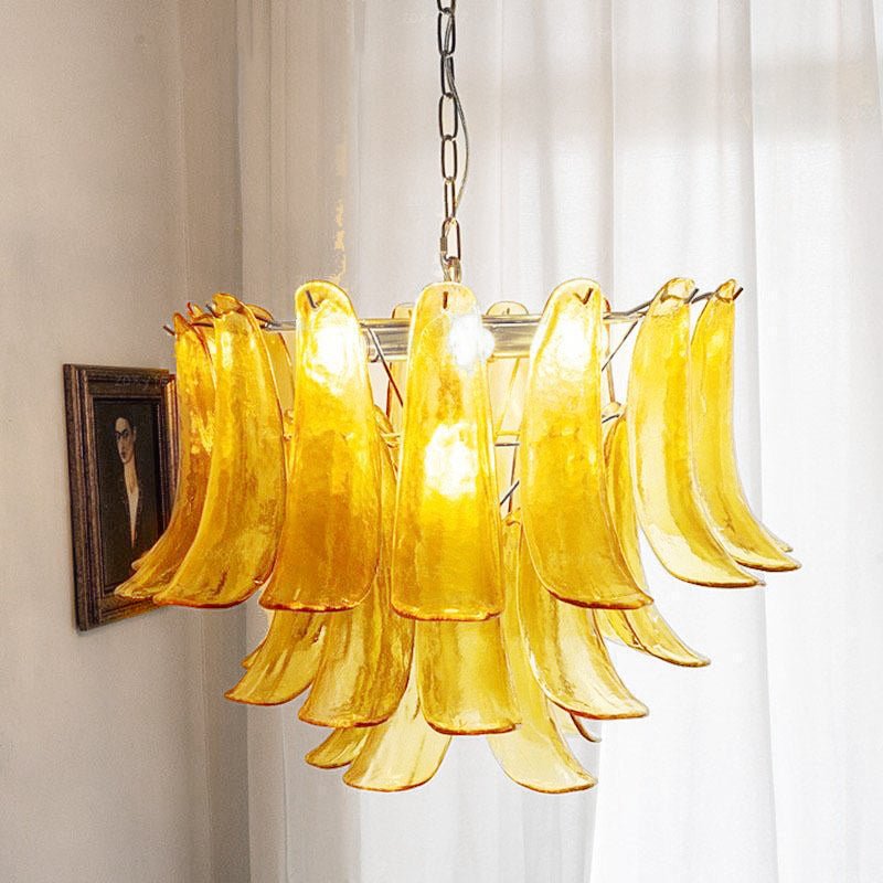 Celiian lampadario petali in vetro di Murano vintage
