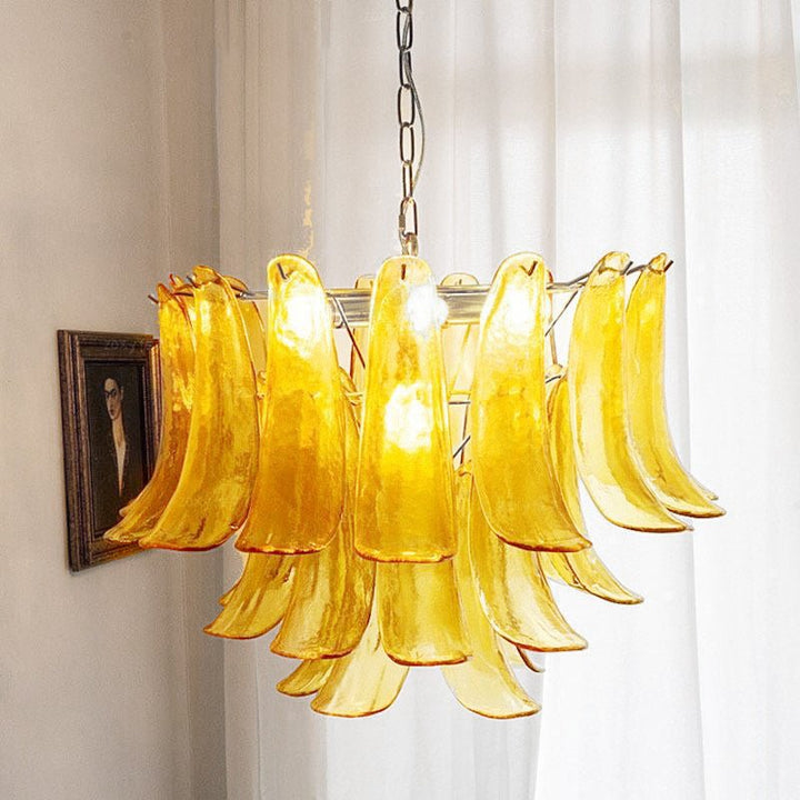 Celiian lampadario petali in vetro di Murano vintage