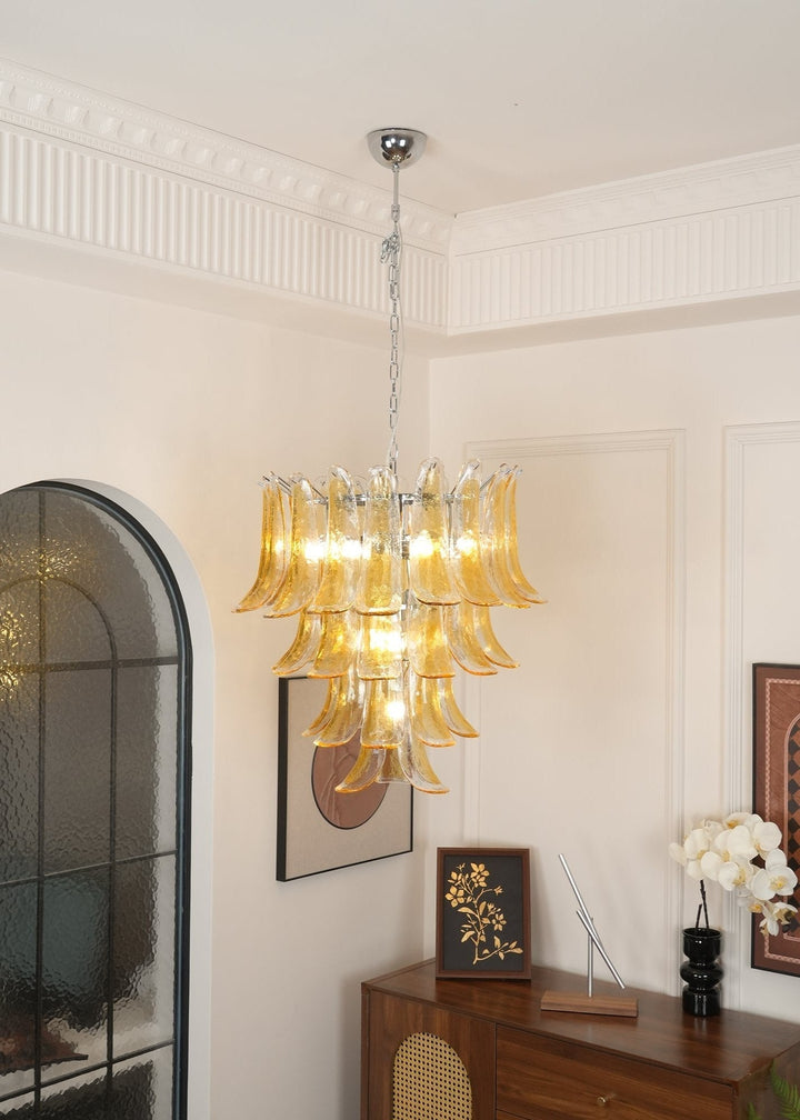 Celiian lampadario petali in vetro di Murano vintage