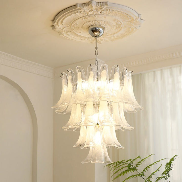 Celiian lampadario petali in vetro di Murano vintage