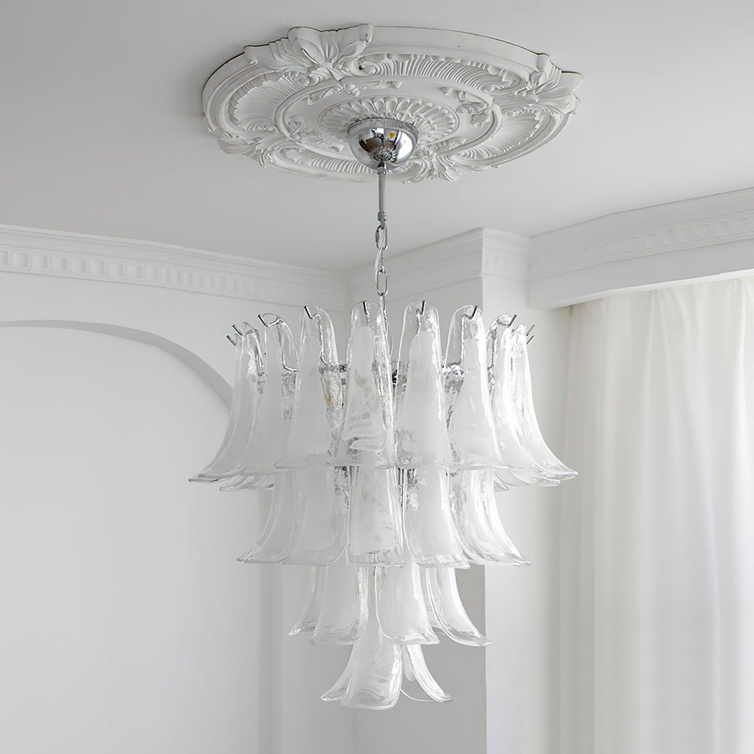 Celiian lampadario petali in vetro di Murano vintage