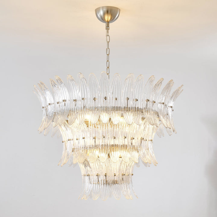 Ismavelle lampadario a più livelli in vetro